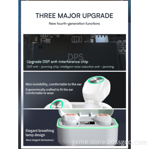 Wireless Bluetooth Earphones TWS Headset for Smart Phones